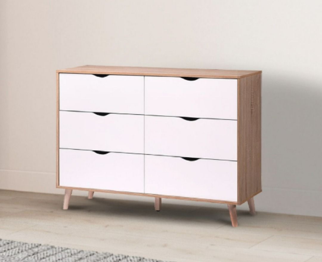 Chest Of 6 Drawers Storage Cabinet
