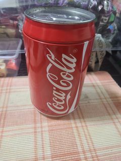 Coca cola tin can coin bank