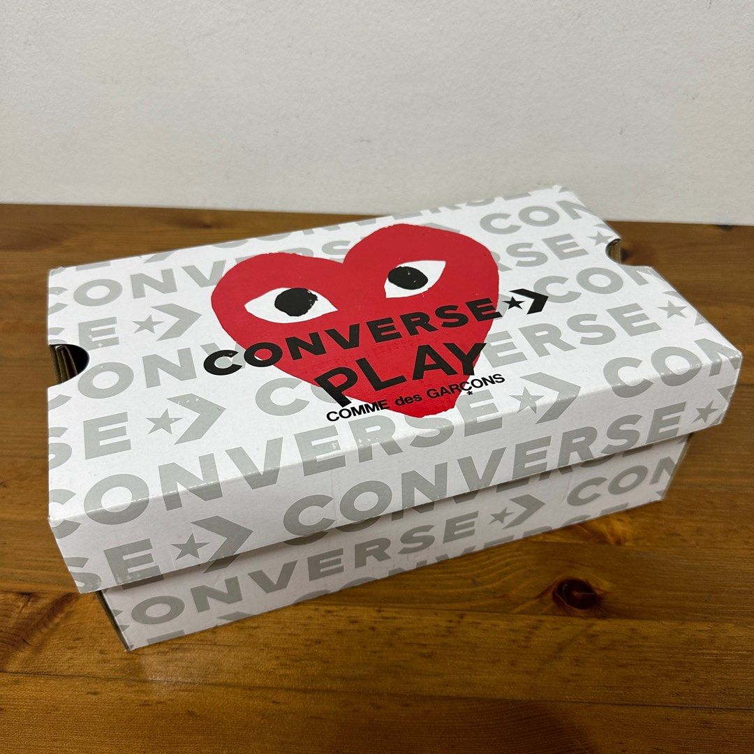 CDG COMME DES GARCONS PLAY CDG CONVERSE SHOES Polka Dot Red Heart Low Top Women s Fashion Footwear Sneakers on Carousell