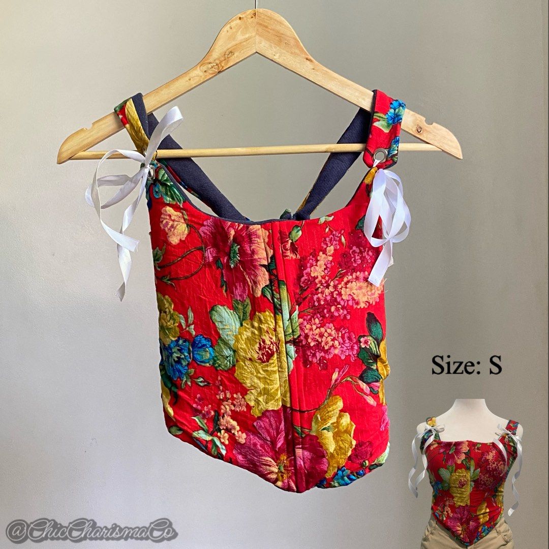 Vintage Corset Aesthetic, Women's Fashion, Tops, Others Tops on Carousell