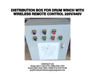 Distribution Box For Drum Winch With Wireless Remote Control 220V/440V