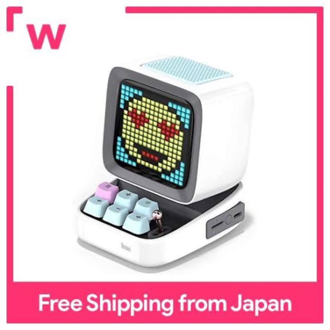 Divoom Ditoo Retro speaker Pixel Art Bluetooth Portable Speaker DIY LED ...