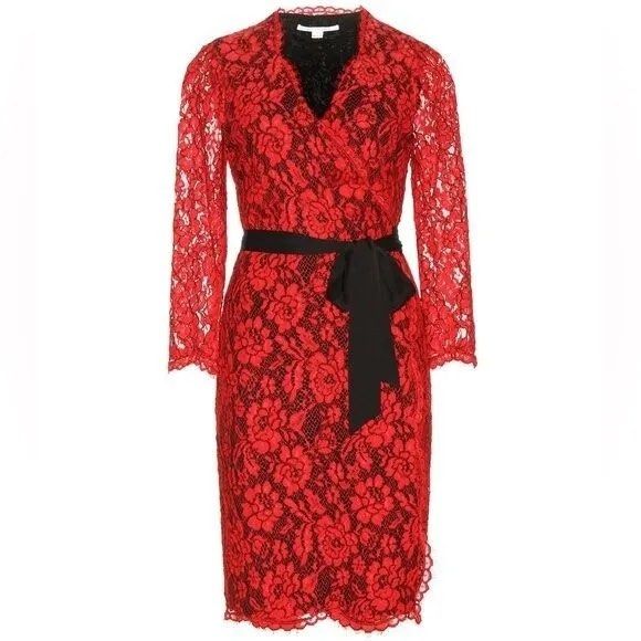 open lace back dress Astrid Wrap Dress  Diane von Furstenberg