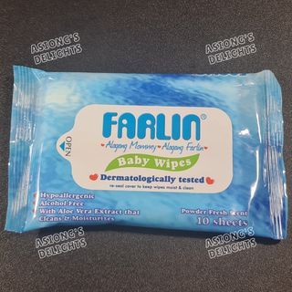 Farlin Baby Wipes Unscented 30's / Scented 10's