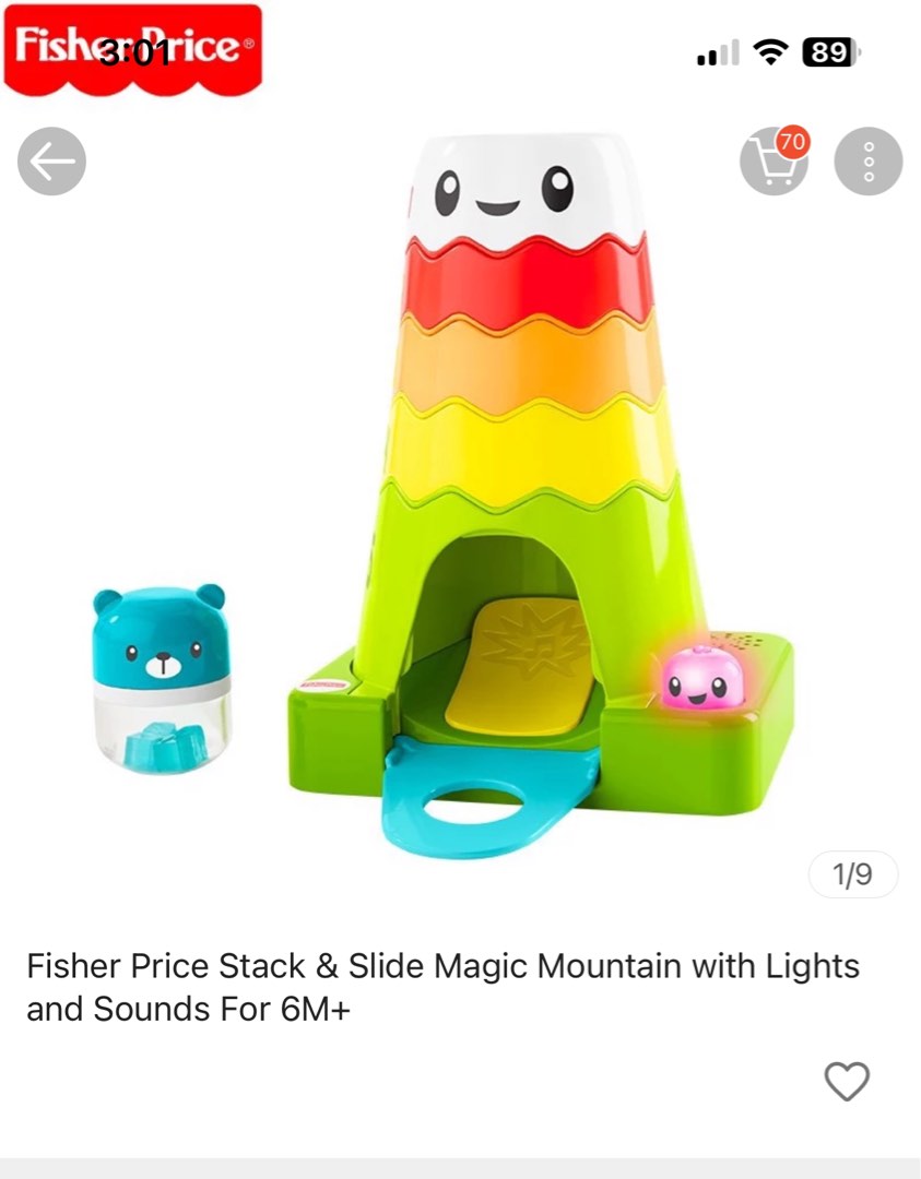 Fisher Price Stack Slide Magic Mountain with Lights and Sounds