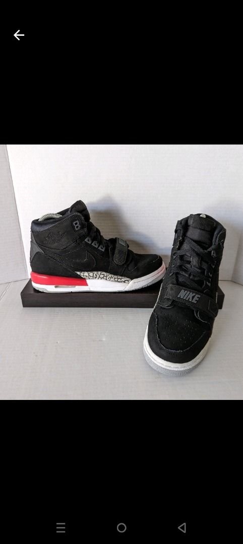 FOR SALE NIKE AIR JORDAN LEGACY 312 BLACK SUEDE FIRE RED Men s Fashion Footwear Sneakers on Carousell
