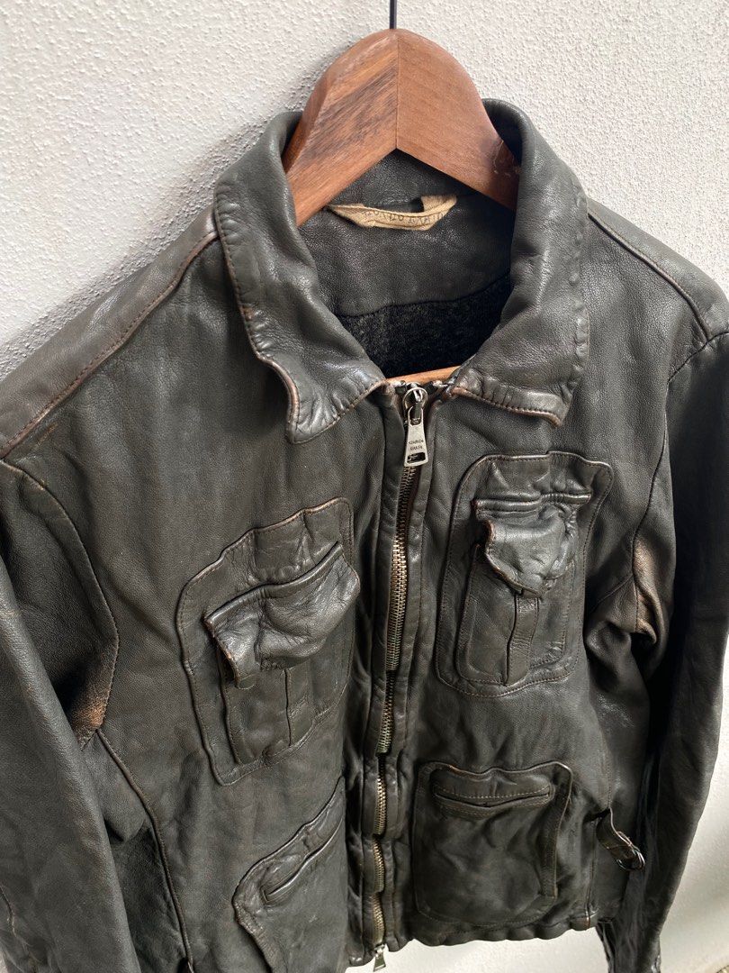 Giorgio Brato leather jacket archive