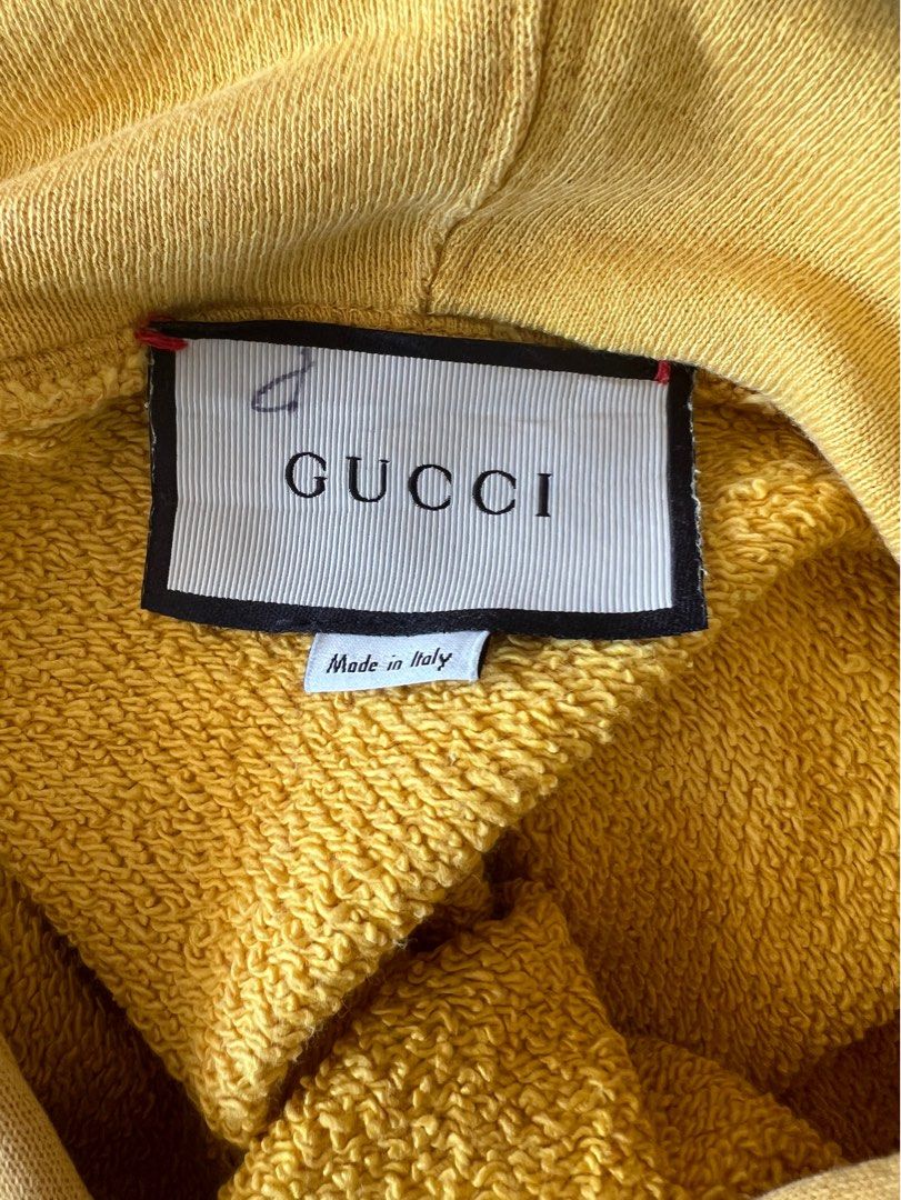Gucci gold hoodie store