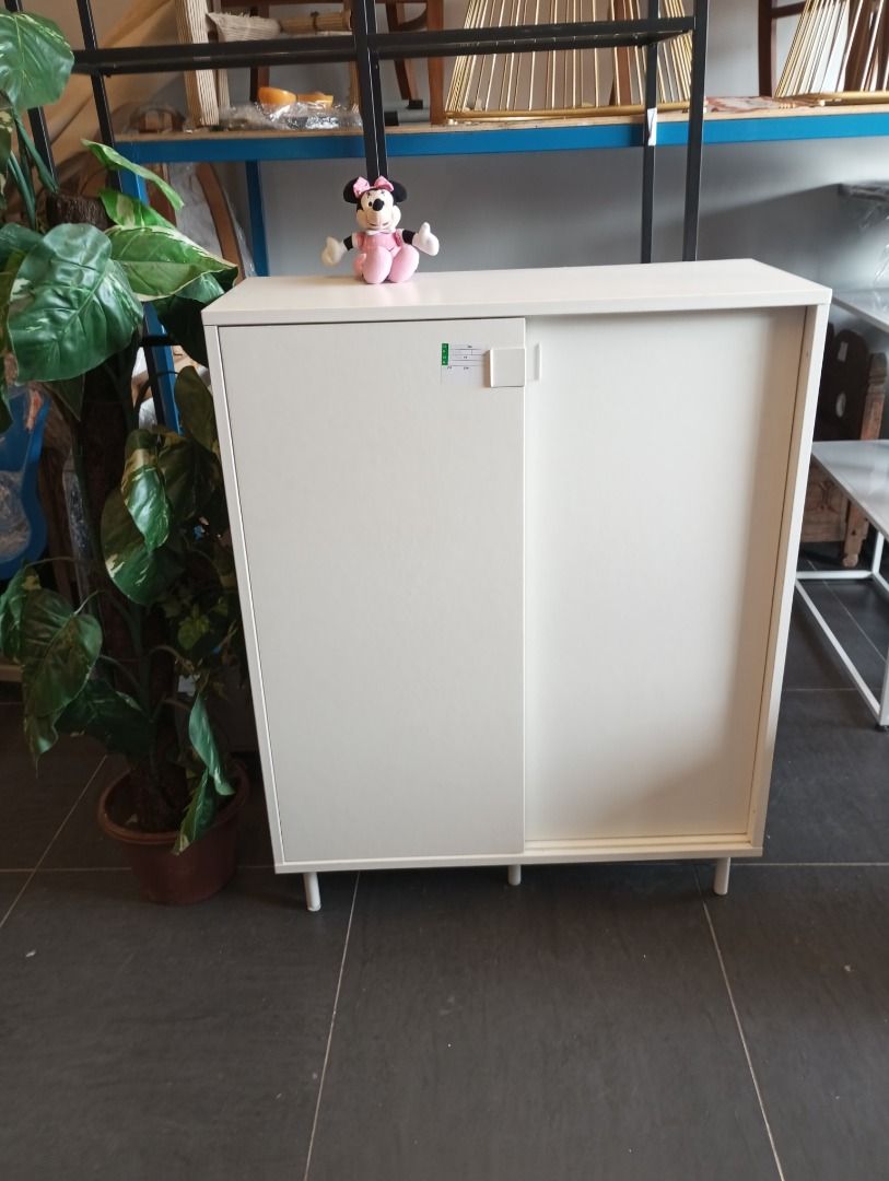 IKEA MACKAPAR Shoe cabinet storage white Almari Kasut Simpanan IKEA MACKAPAR putih 80x35x102 cm