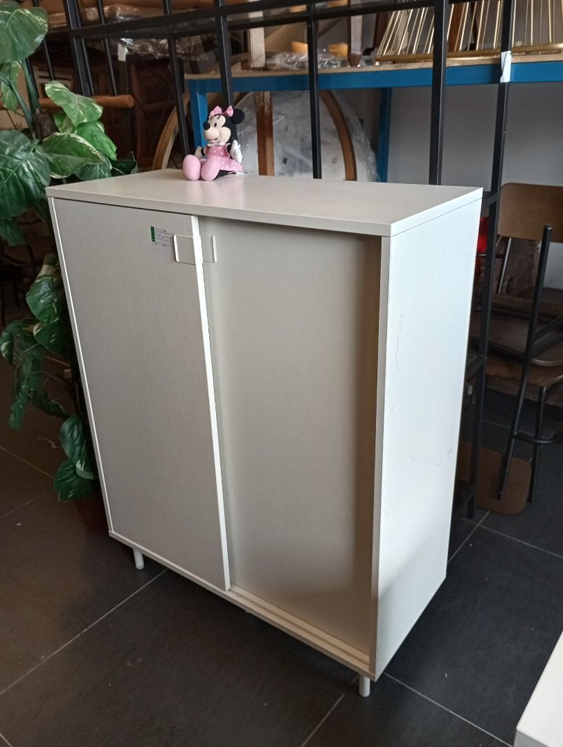 IKEA MACKAPAR Shoe cabinet storage white Almari Kasut Simpanan IKEA MACKAPAR putih 80x35x102 cm Furniture Home Living Furniture Shelves Cabinets Racks on Carousell