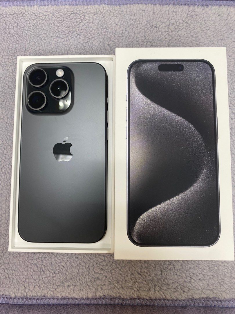 iPhone 15 Pro 256GB 黑色鈦合金超級無敵新淨香港行貨保養到2024年12月 