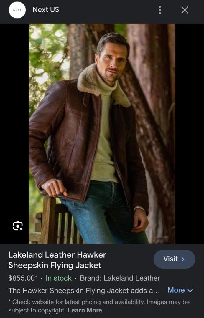 Lakeland rodeo leather and suede bomber jacket