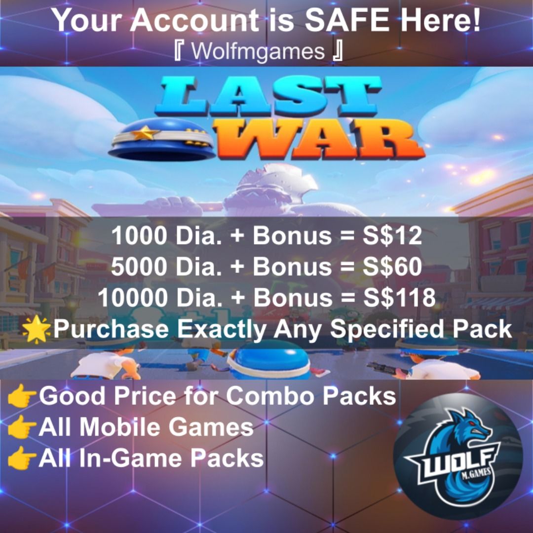 Last War Survival Game Top Up [LEGAL] | INSTANT | All Mobile Games Topup  Legal, Video Gaming, Gaming Accessories, Game Gift Cards & Accounts on  Carousell