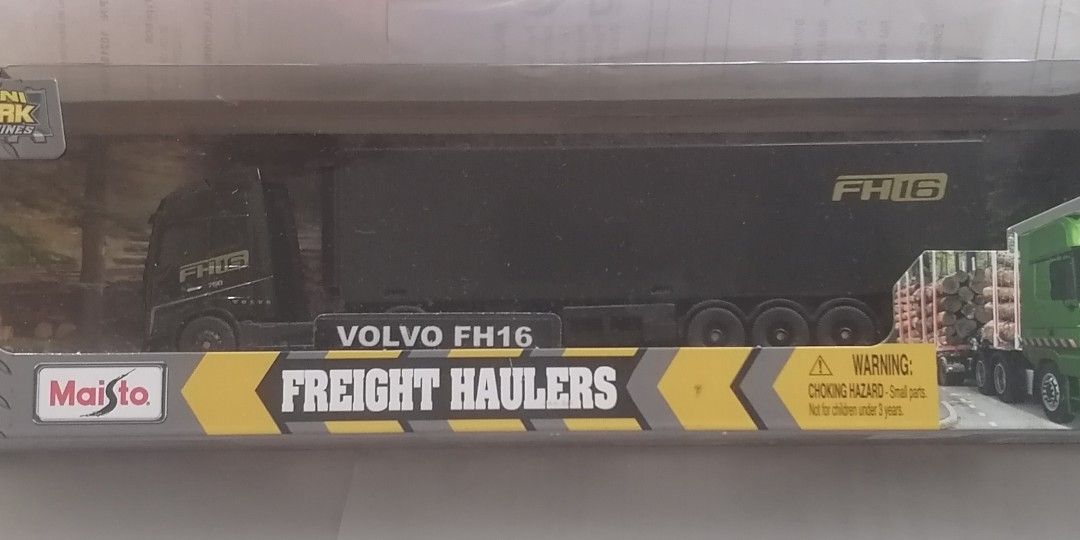Maisto 2023 Mini Work Machines Freight Haulers Volvo FH16 Container