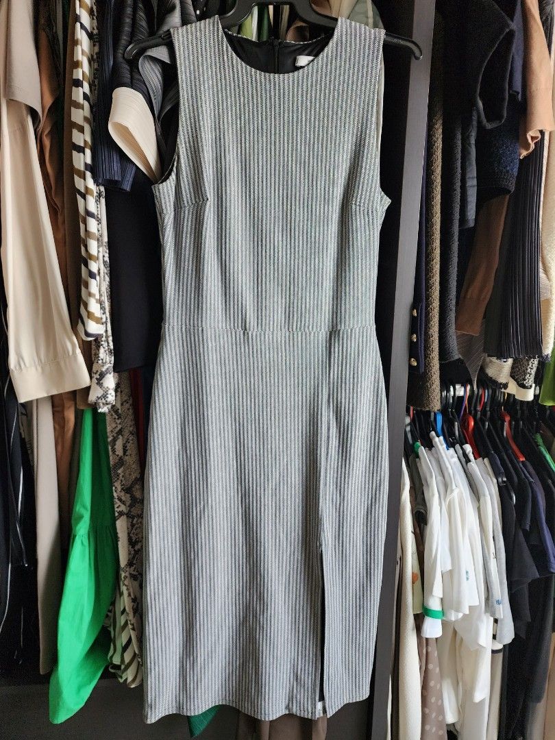Mango suit pinstripe dress Women s Fashion Dresses Sets Dresses on Carousell