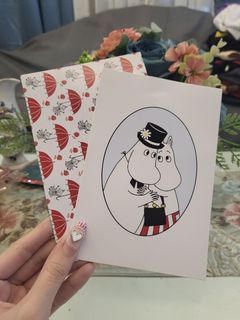 Moomin 2 Pcs. Post Card Set