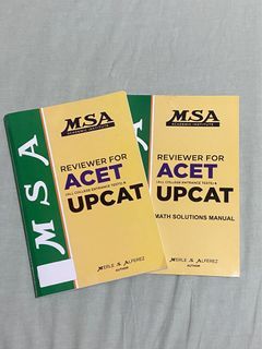 MSA reviewer for all college entrance exams and UPCAT