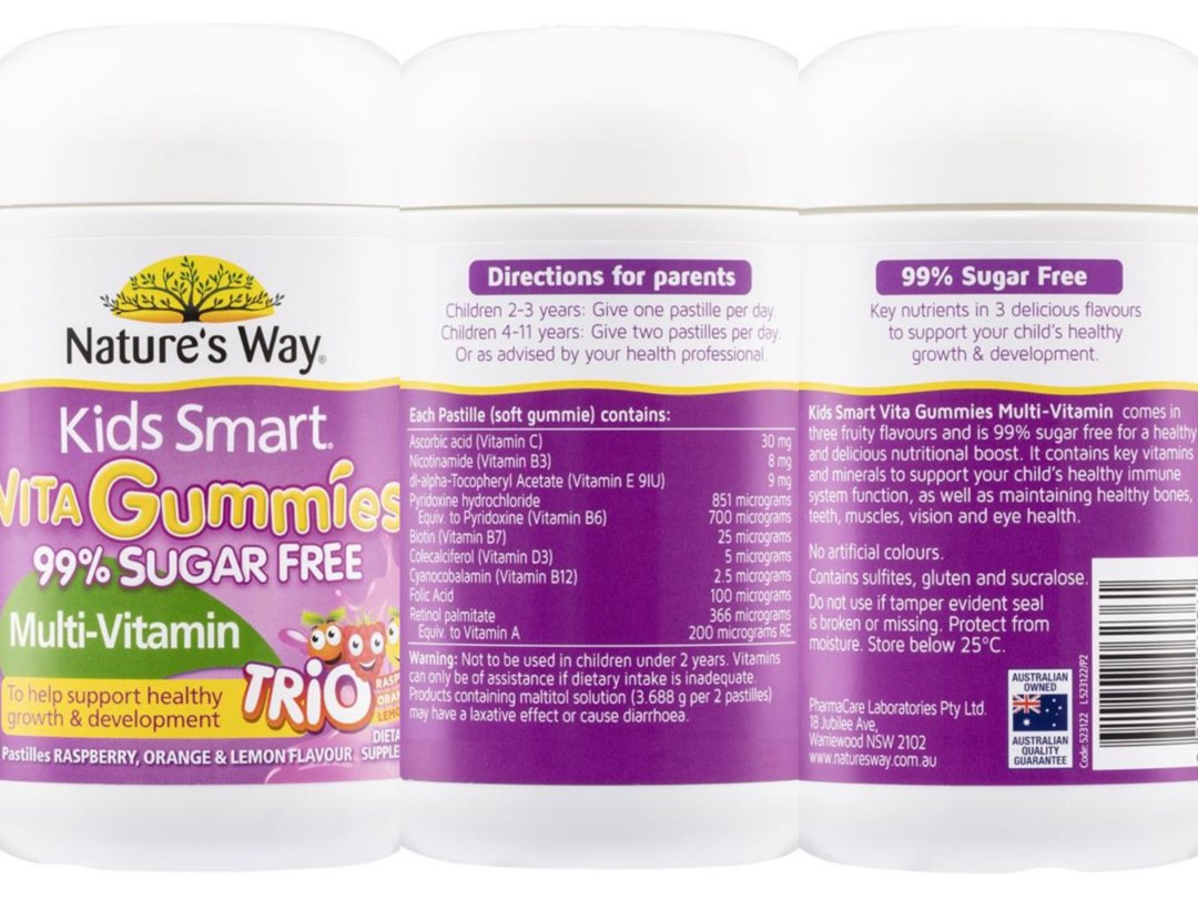 Nature’s Way Vita Gummies Multi Vitamin Trio, Health & Nutrition, Health Supplements, Vitamins