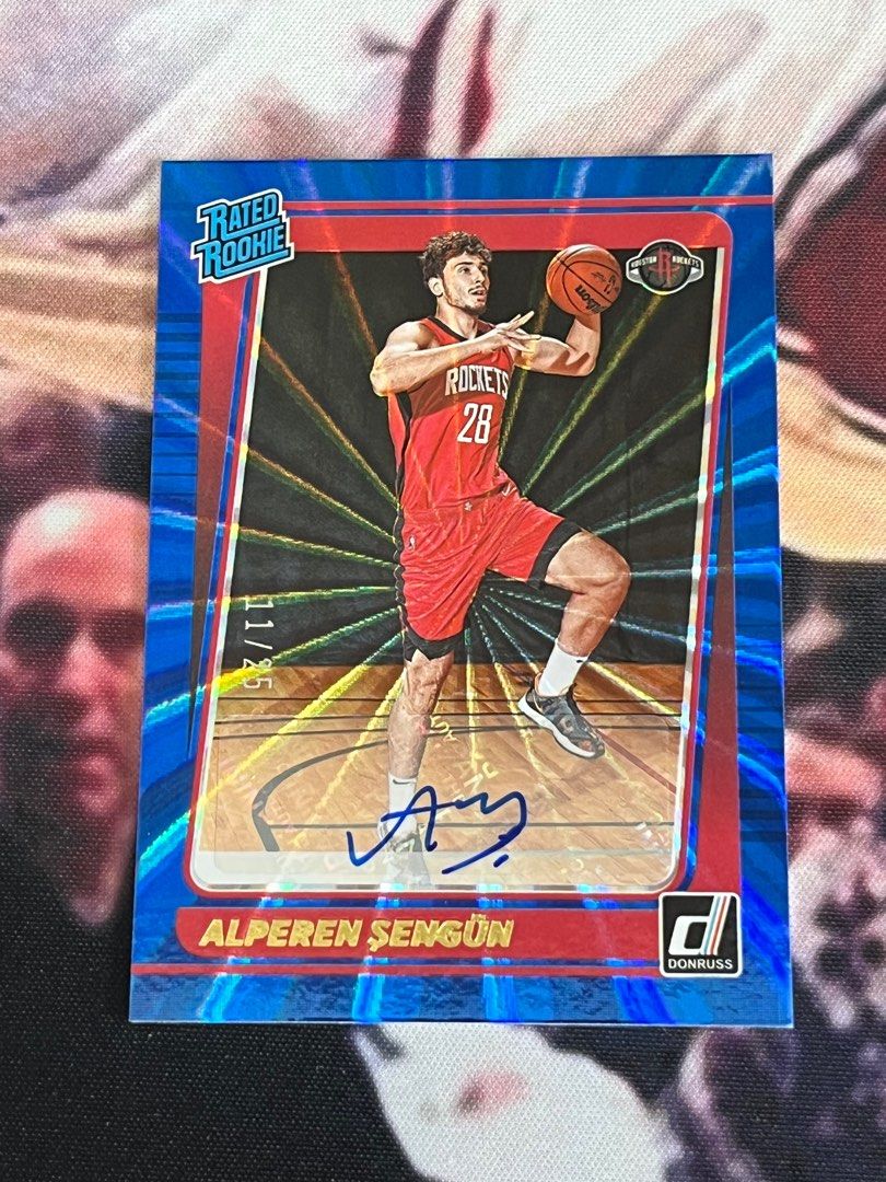 NBA Card❗️2021-22 Donruss Alperen Sengun Rated Rookie Auto RC 