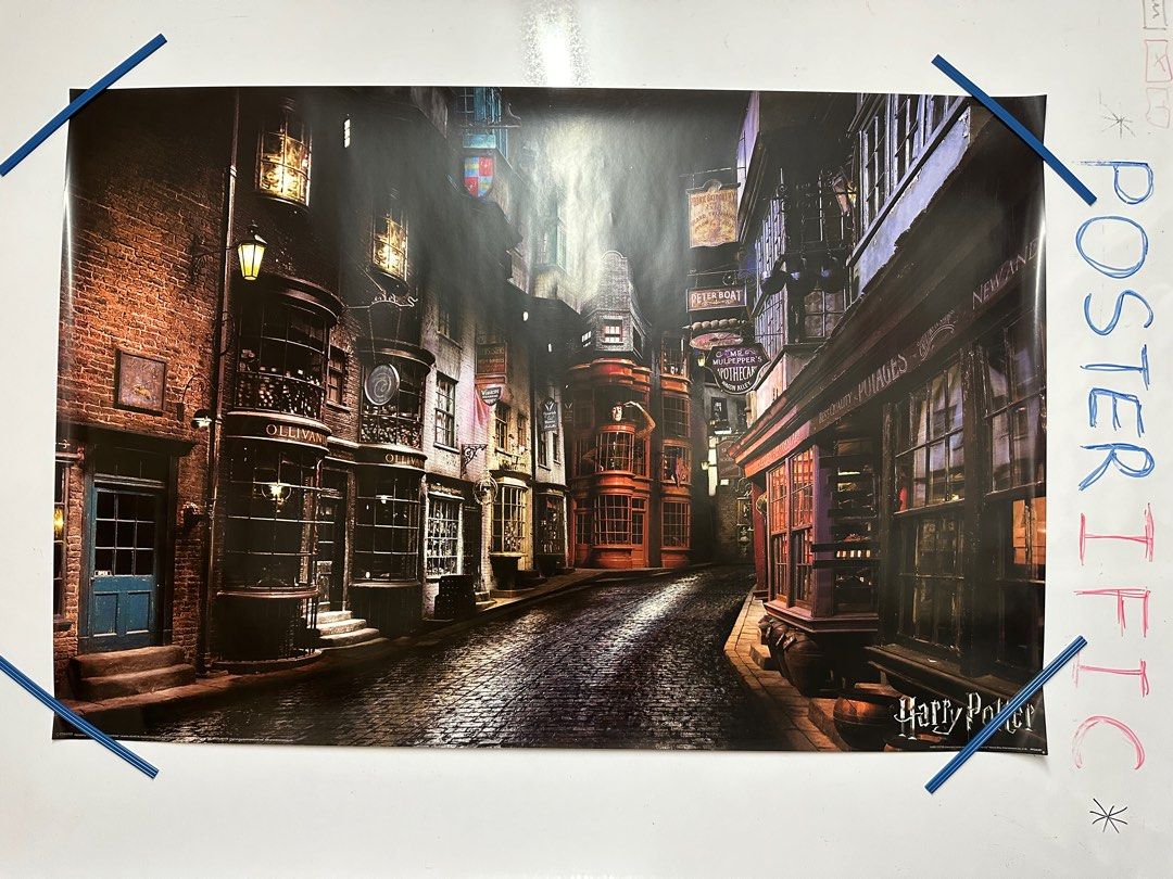 NEW Harry Potter Diagon Alley Poster 61 cm X 91.5 cm MOV 10 PP34391 Hobbies Toys Stationery Craft Art Prints on Carousell