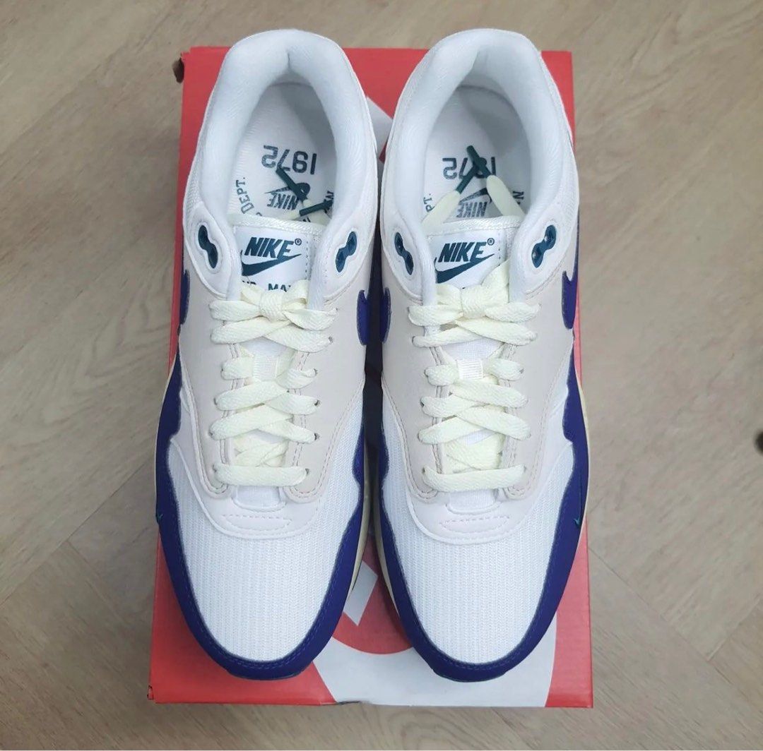 Nike Air Max Sail Deep Royal Blue Size Fesyen Pria, Sepatu