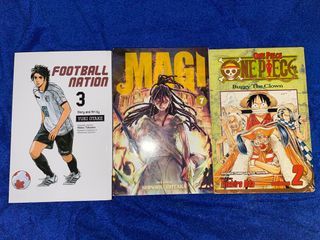 One Piece, Magi, Football Nation manga