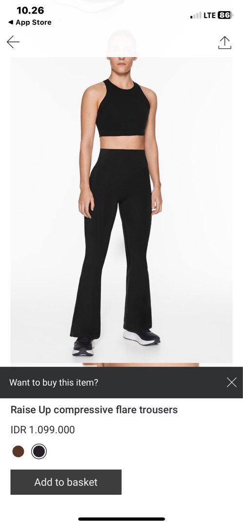 Oysho raise up compressive flare trousers, Women's Fashion, Activewear on  Carousell