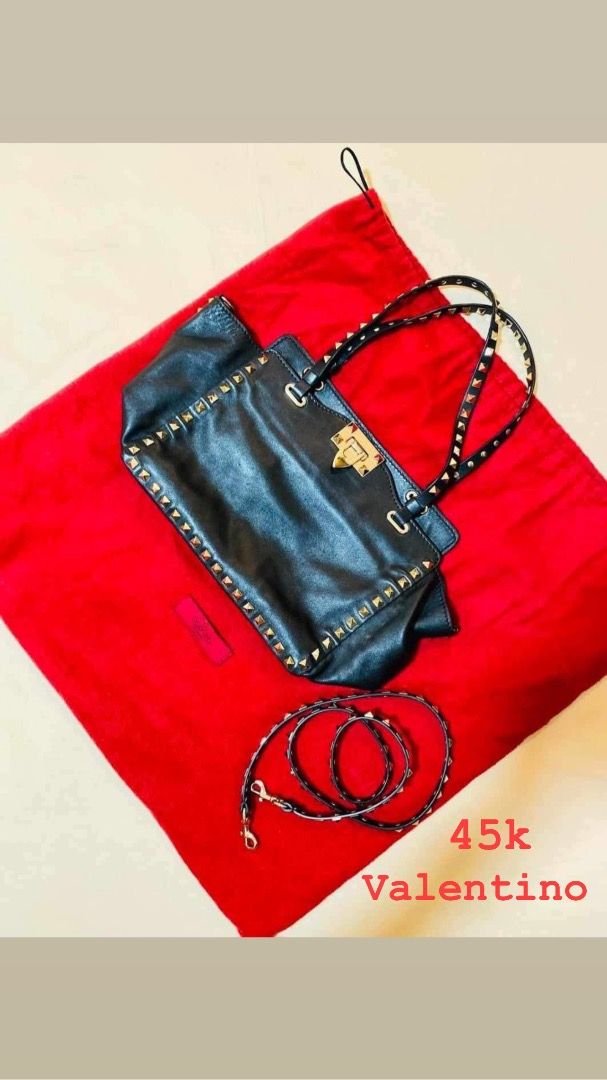 Pre loved luxury bags authentic (Category: Luxury Bags & Wallets) located in Manila. Submitted by d_serr (Listing ID 1294871510, Image 2). Description: YSL CABAS SMALL 40k php VALENTINO 40k php BALENCIAGA MOTOR CITY 21 black 25k php PRADA TWO WAY LEATHER 35k php.