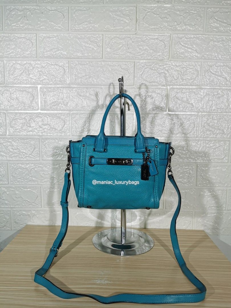 Leather Swagger 21 Preloved Satchelbag COACH *Swagger 21 Satchel