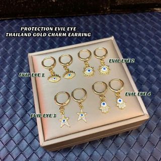 Protection evil eye earrings