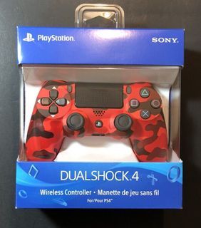 Red Camouflage PS4 Controller Brand New Unopened