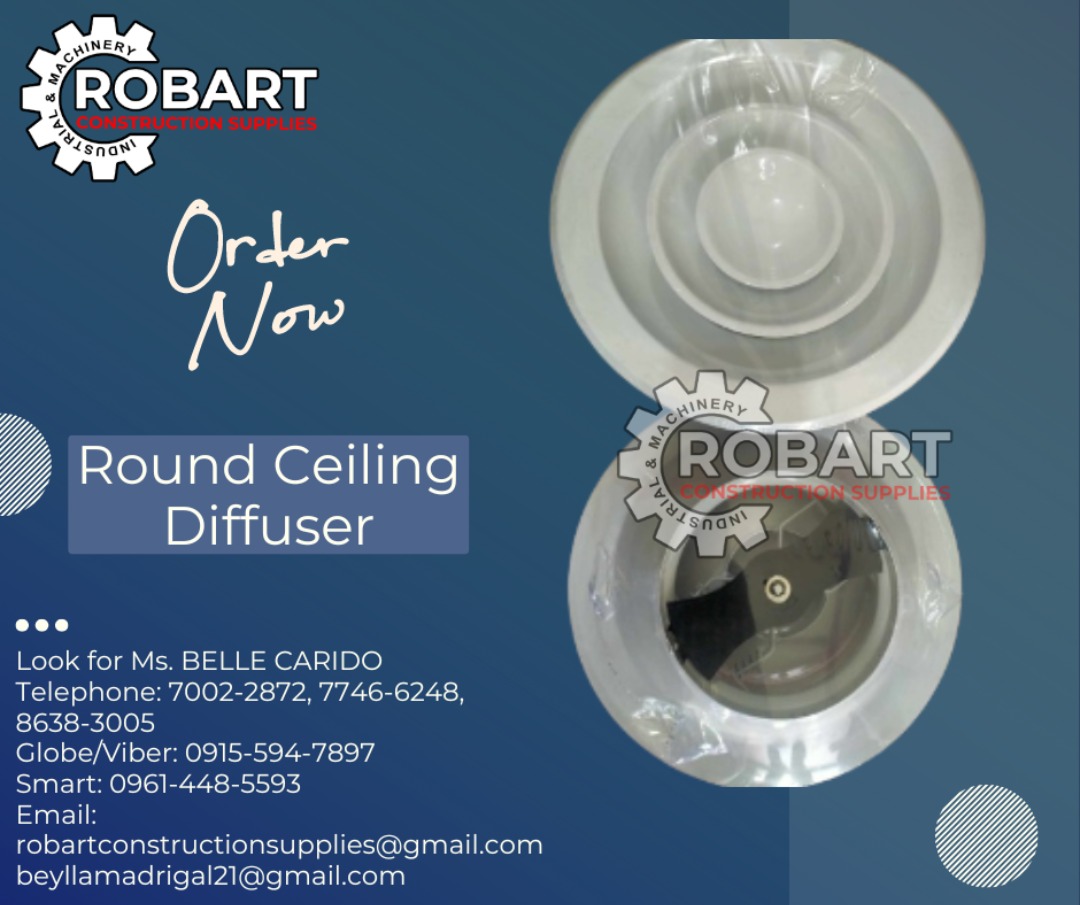 Round Ceiling Diffuser, Commercial & Industrial, Construction Tools ...