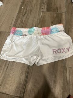 Roxy Swim Shorts White Colored