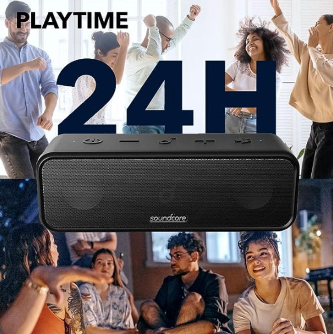 Soundcore Anker 3 Portable Wireless, Waterproof, and Bluetooth Speaker (Category: Soundbars, Speakers & Amplifiers) located in Marikina City. Submitted by skowshop (Listing ID 1294963764, Image 3). Description: Brand Soundcore Model Name A3117 Speaker Type Outdoor Connectivity Technology wired, wireless Special Feature Bass Boost, PartyCast, Waterproof, Custom EQ, Titanium Drivers, USB-C Charging About this item: Portable Bluetooth Speaker with H