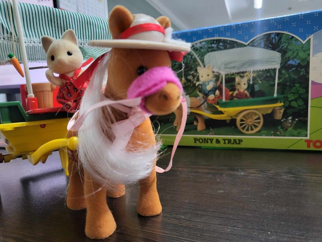 Sylvanian families pony and trap deals