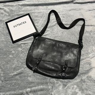 Tumi Leather Briefcase Bag Black