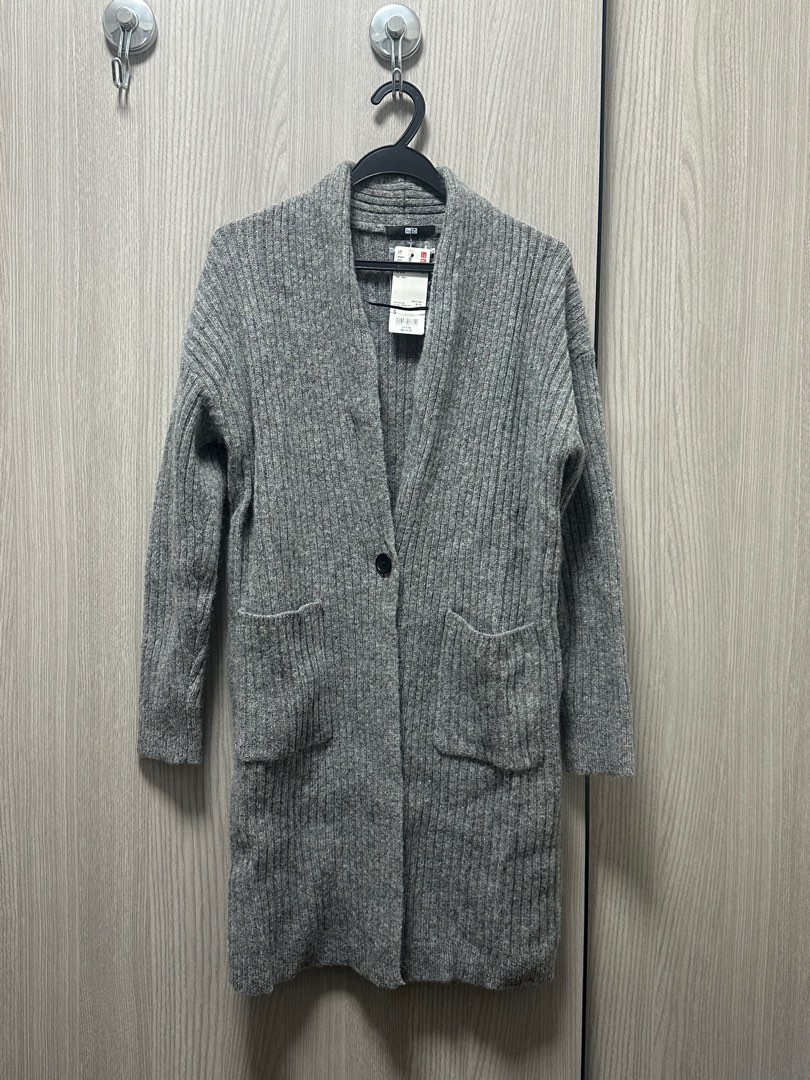 Uniqlo Ribbed Knitted Coat