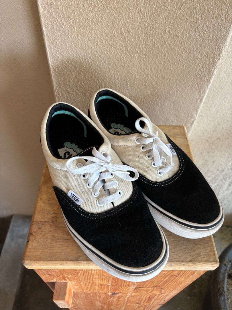 Vans era two tone black true white 2025