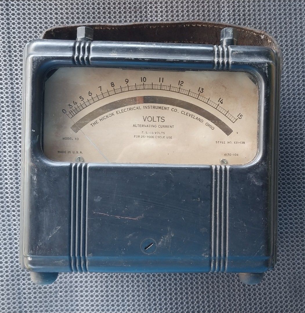 Vintage AC Voltmeter Model No. 13 Made in USA (Category: Electrical, Adaptors & Sockets) located in Balagtas. Submitted by maka_lumang.gamit77 (Listing ID 1294837647, Image 2). Description: we Do lalamove or J&T.