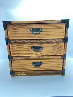 Vintage Japanese cedar chest drawer  ₱1,250 🗄️with 3 drawers  Last post for today. Vguc 25cmx25cmx20cm