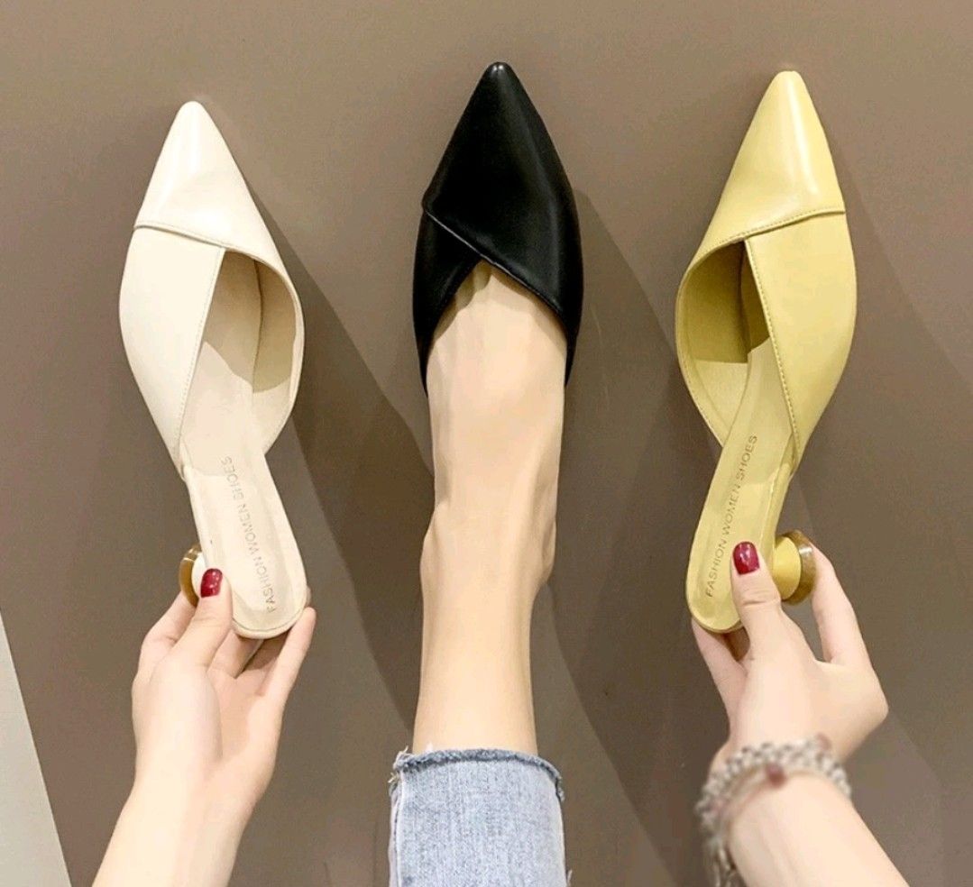 Pointed half shoes clearance