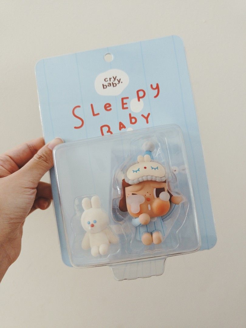 WTS - POPMART Crybaby Sleepy Baby Figurine Blister Blue