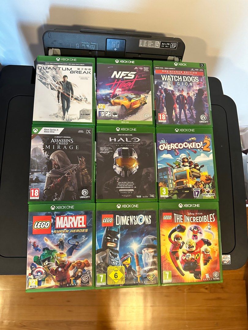 Xbox One game Quantum Break NFS Heat Watch dogs legion