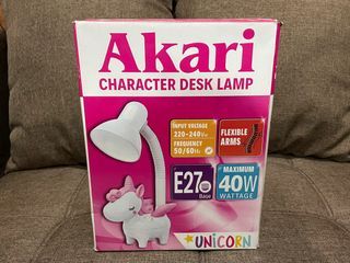 Akari Character Desk Lamp (Unicorn) & Mumuso LED Desk Lamp (Panda)