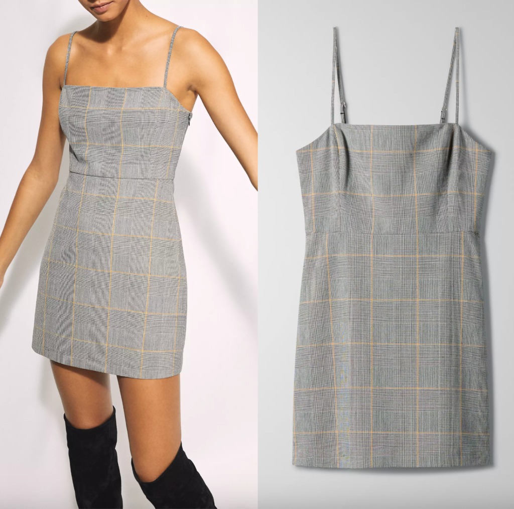 Aritzia plaid dress shop
