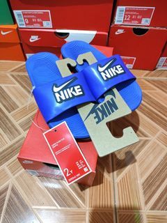 Authentic Nike Kawa slides for kids 2Y size