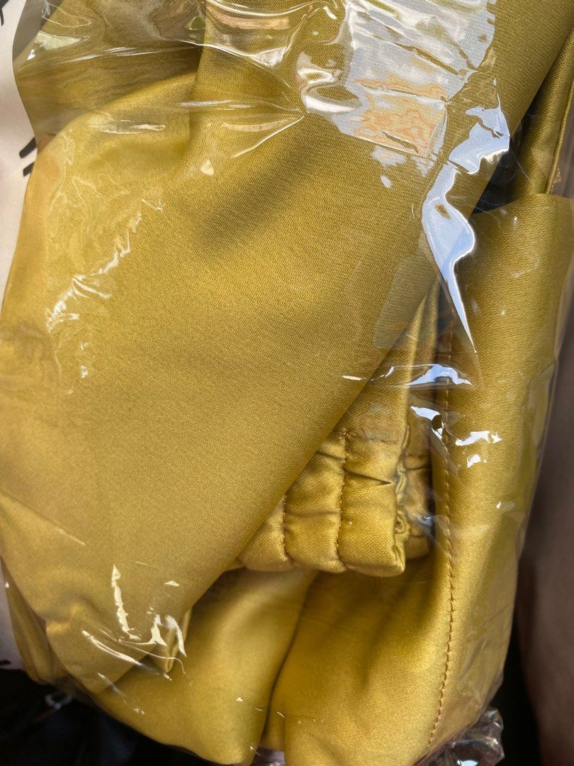 Baju Melayu Gold Mustard, Men's Fashion, Muslim Wear, Baju Melayu on