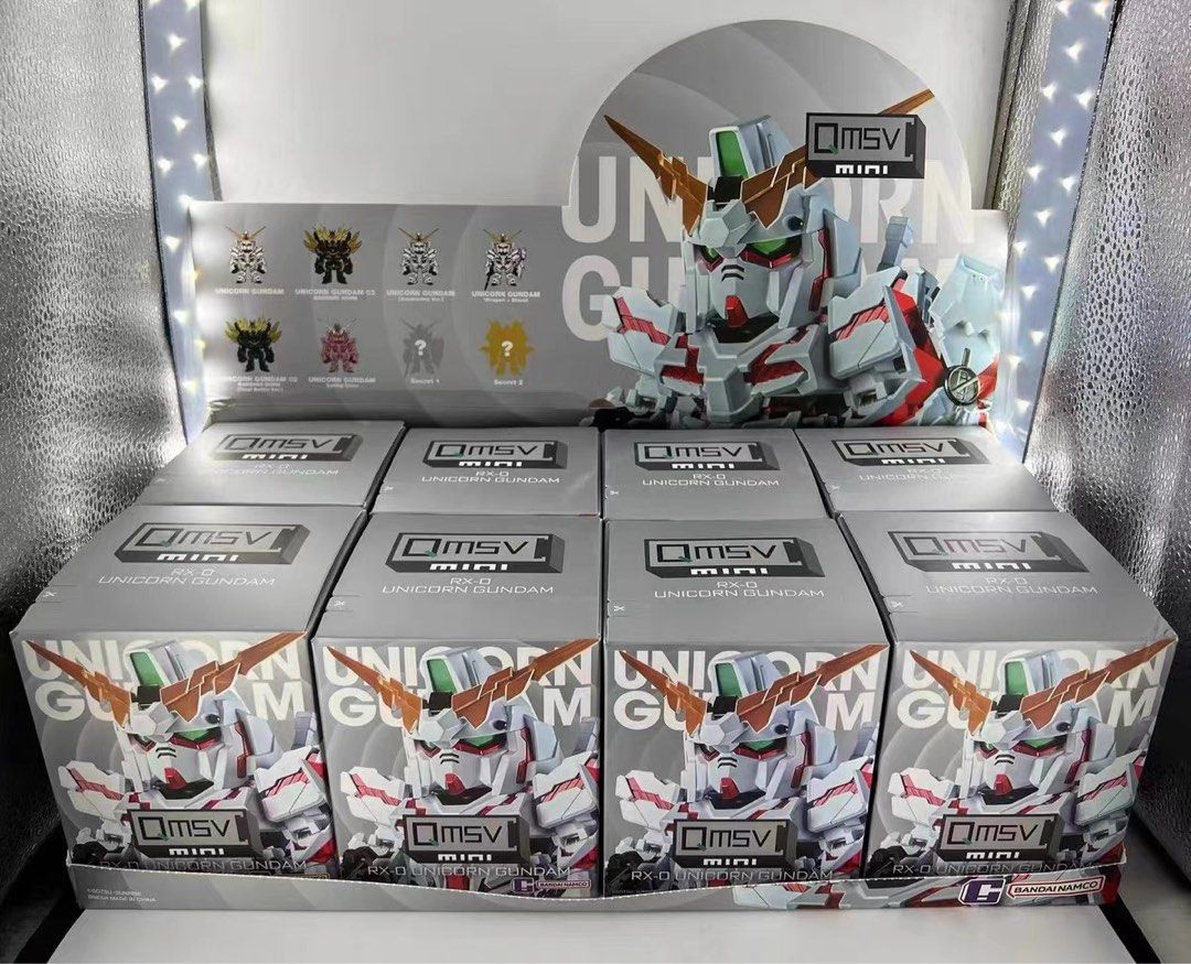 Bandai Namco Unicorn Rx-0 Gundam Set (Category: Designer & Blind Box Toys) located in Singapore. Submitted by ajhobby (Listing ID 1295052806, Image 1). Description: Preorder Estimate arrive in 2 weeks after the order is placed Price for one set (8 boxes) : $165 Condition: New and sealed One set contains 8 boxes 6 normal + 2 hidden (One set not necessary contains 8 different types, have chance to get the 2 hidden version) Follow our page to get th