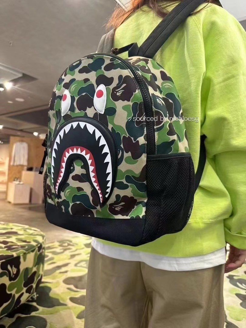 BAPE ABC CAMO SHARK DAYPACK, Babies Kids, Babies Kids Fashion