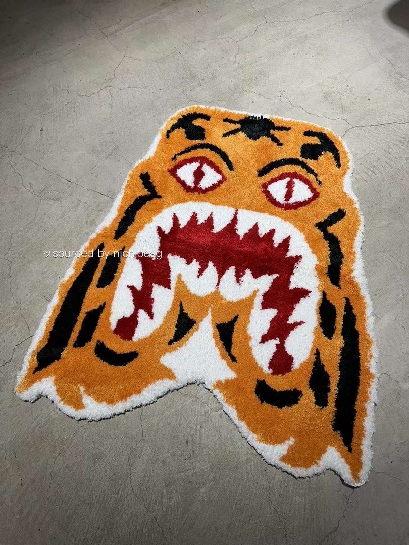 BAPE TIGER RUG, Furniture & Home Living, Home Decor